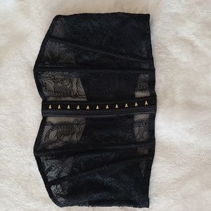 NWOT Victoria's Secret corset lace black S